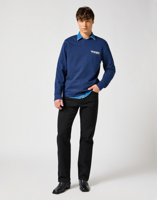 Wrangler Blugi Negri 13MWZ Original Regular Bootcut Barbati [4]