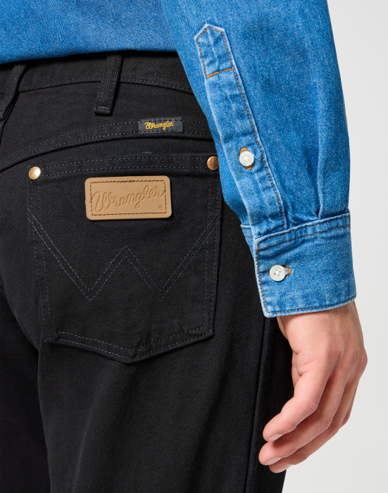 Wrangler Blugi Negri 13MWZ Original Regular Bootcut Barbati [5]