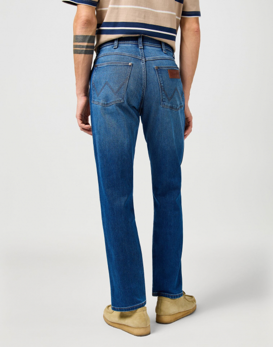Wrangler Blugi Albastri RIVER Tapered Barbati [2]