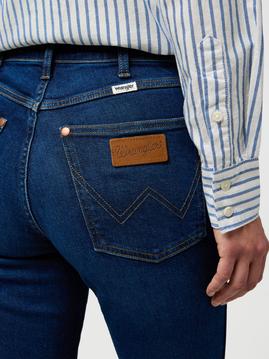Wrangler Blugi Navy STRAIGHT Straight Femei [5]