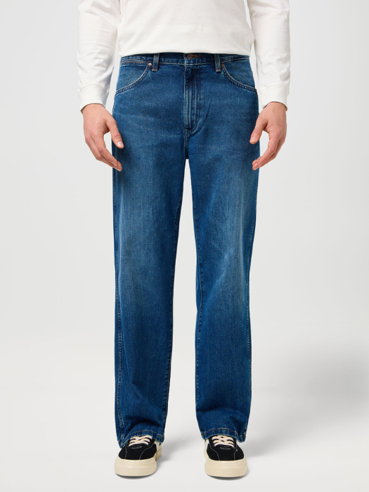 Wrangler Blugi Retro Blue Loose Oversized Barbati [2]