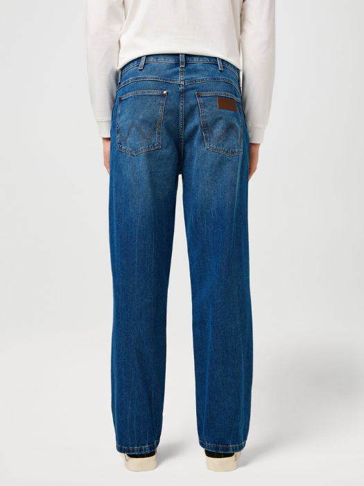 Wrangler Blugi Retro Blue Loose Oversized Barbati [3]