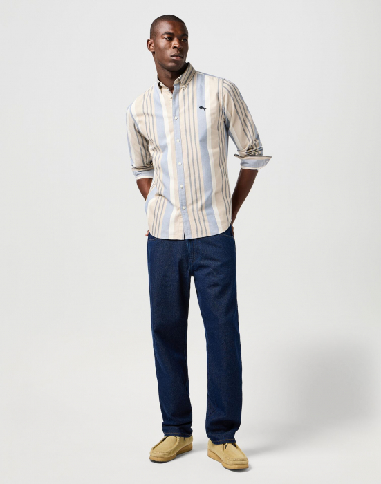 Wrangler Blugi Relaxed Straight Rinsed Night Barbati [5]