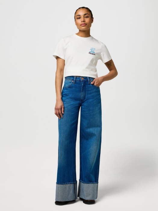 Wrangler Blugi Rodeo Ridge Cuffed Trouser Loose Femei [1]