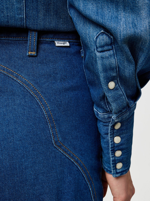 Wrangler Blugi Rustlers Retreat Sleek Barrel Barrel Femei [6]