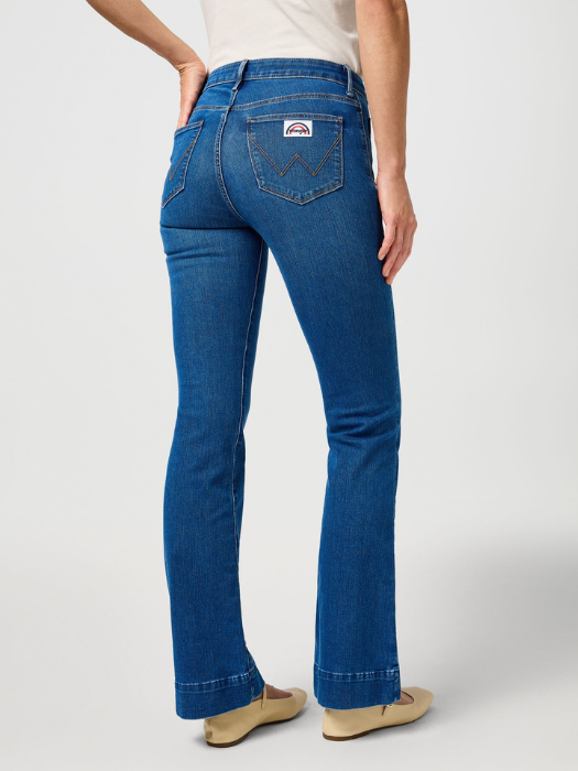 Wrangler Blugi Albastri FLARE Flare Femei [2]