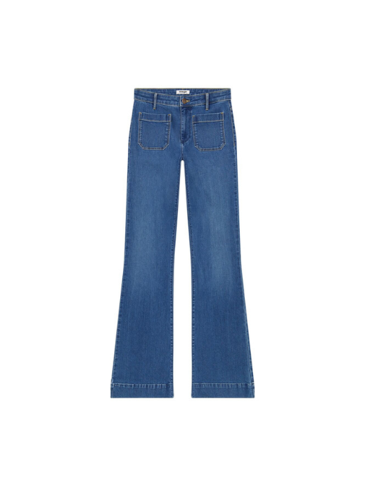Wrangler Blugi Albastri FLARE Flare Femei [6]