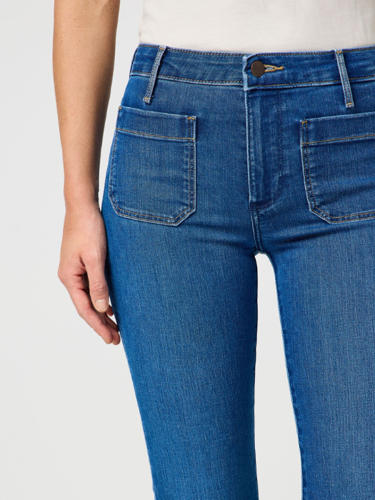 Wrangler Blugi Albastri FLARE Flare Femei [3]