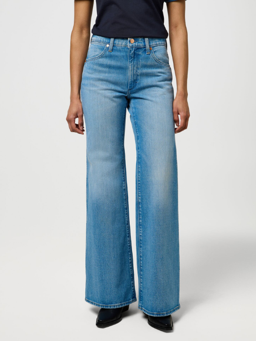 Wrangler Женские Джинсы Светло-Синие 70s Flare Flare [2]