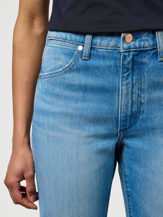 Wrangler Женские Джинсы Светло-Синие 70s Flare Flare [4]