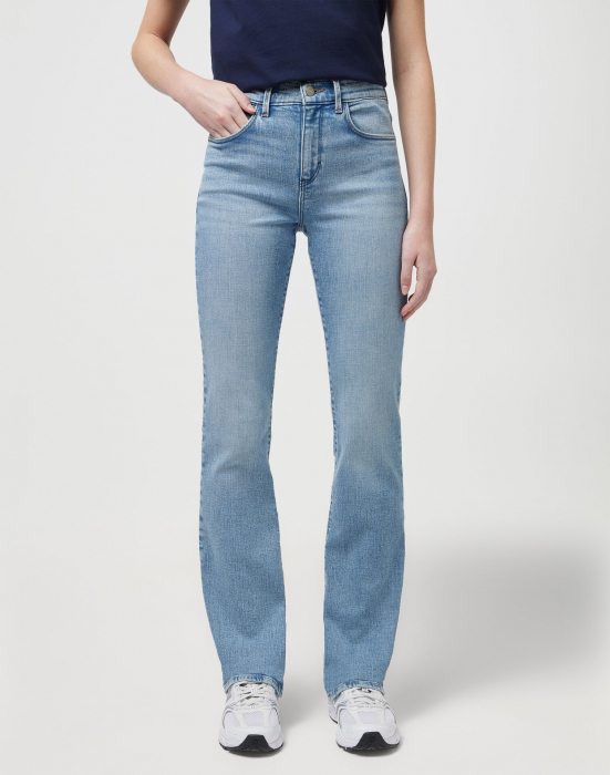 Wrangler Blugi Albastri Deschisi BOOTCUT Bootcut Femei [1]