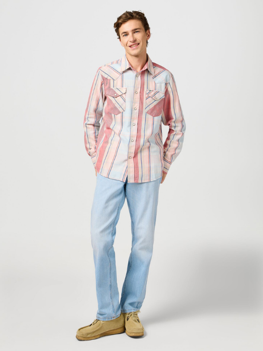 Wrangler Мужские Джинсы Светло-Синие GREENSBORO Regular Straight [5]