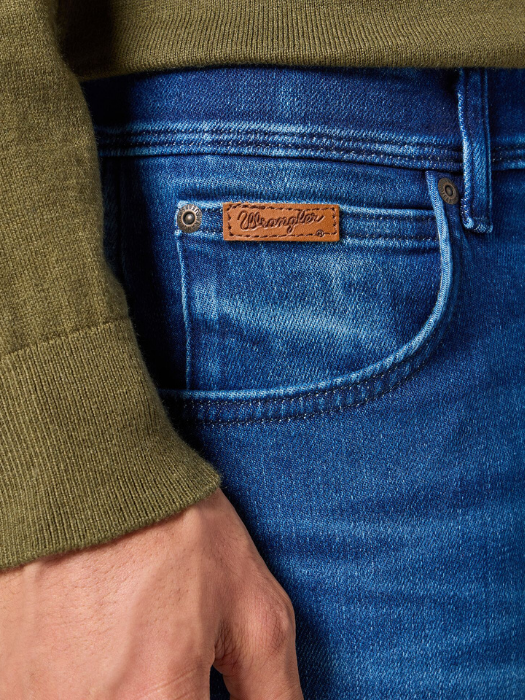 Wrangler Blugi Albastri TEXAS Authentic Slim Barbati [4]