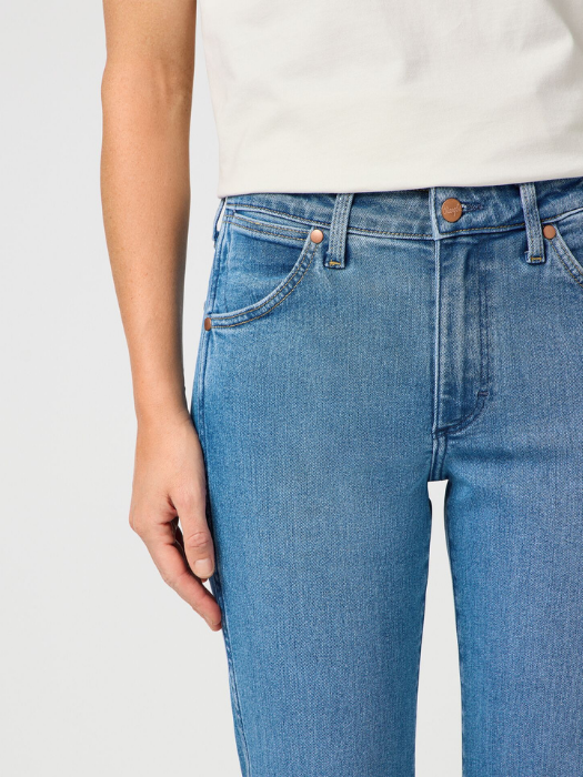 Wrangler Женские Джинсы Светло-Синие PIPER Slim [4]