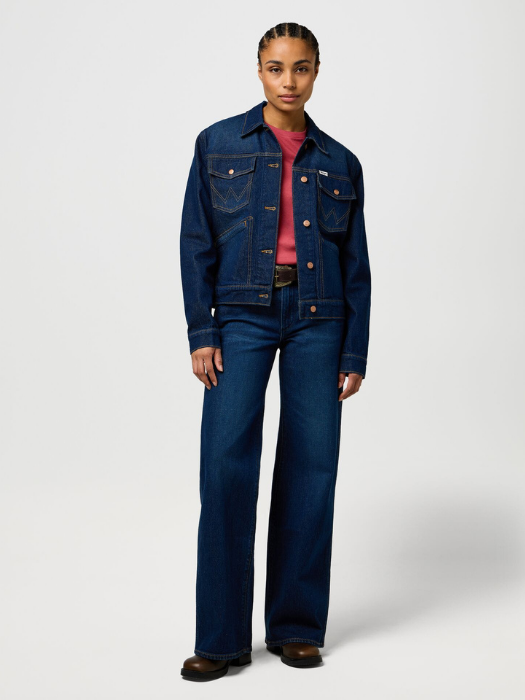Wrangler Женские Джинсы Синие WORLD WIDE Wide Leg [1]