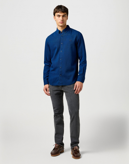 Wrangler Blugi Gri Inchis GREENSBORO Regular Straight Barbati [5]