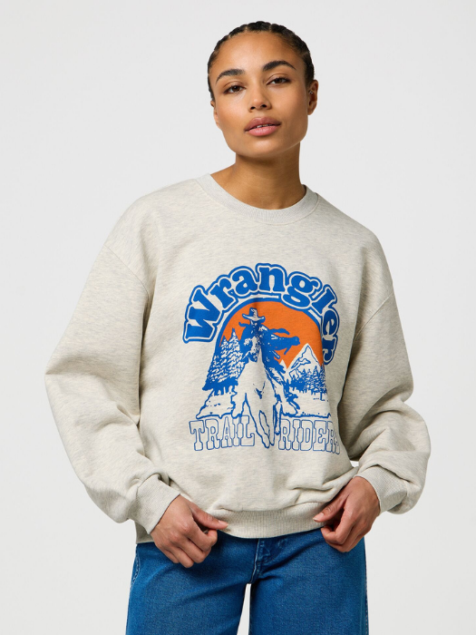 Wrangler Bluza Gri Oversized Femei [2]