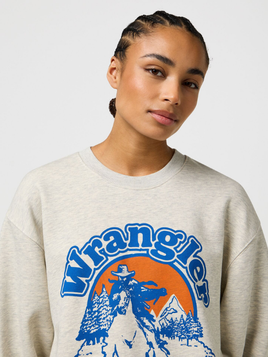Wrangler Bluza Gri Oversized Femei [3]