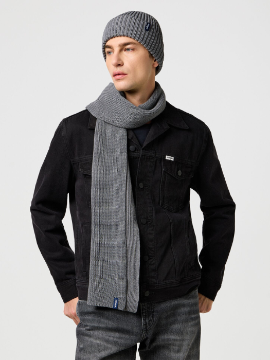 Wrangler Set caciula cu eșarfa Gri  Barbati [2]
