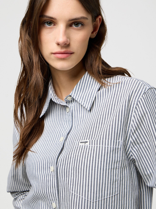 Wrangler Рубашка Alb/Gri Regular [5]