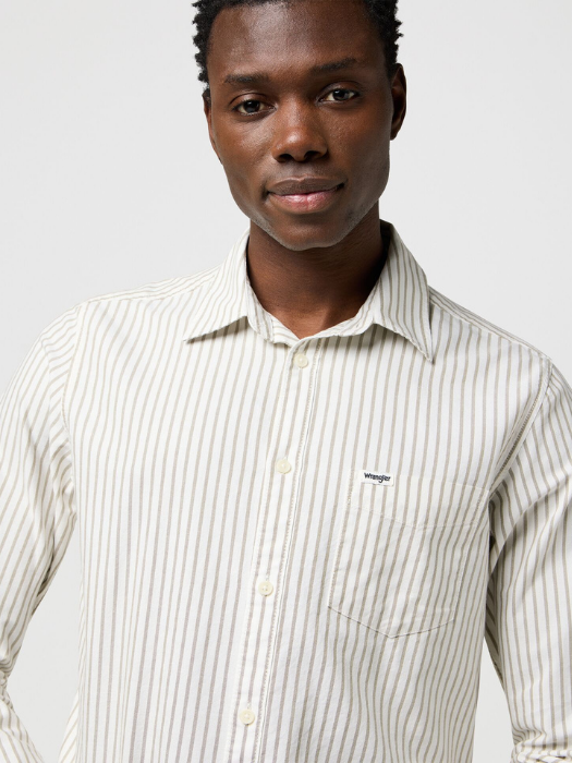 Wrangler Мужская Рубашка Сиреневая Regular [3]