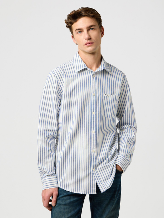 Wrangler Мужская Рубашка Белая Regular [2]