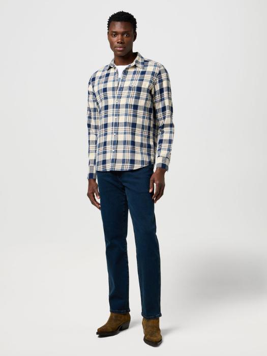 Wrangler Camasa Navy Regular Barbati [1]