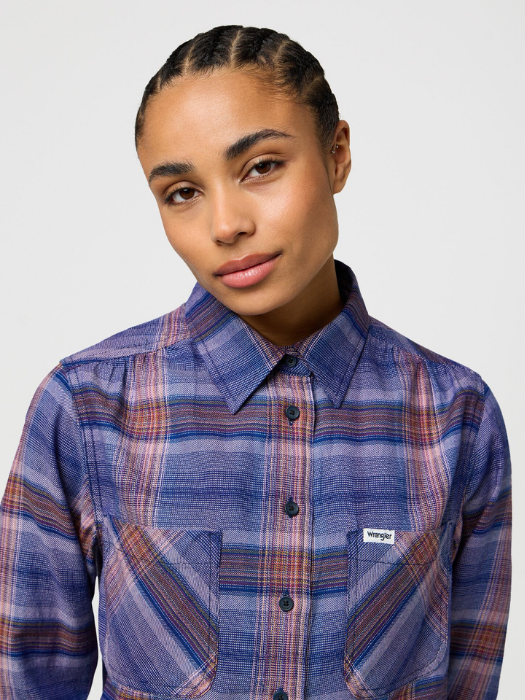 Wrangler Camasa Albastra Regular Femei [2]