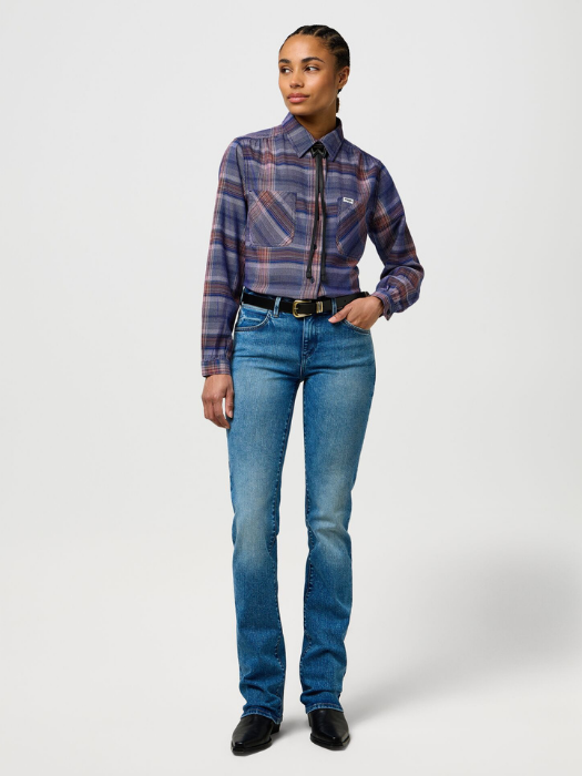 Wrangler Camasa Albastra Regular Femei [1]
