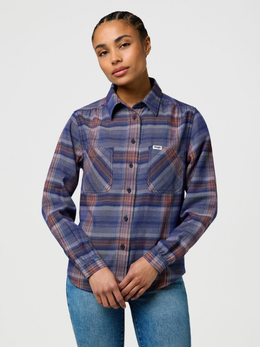Wrangler Camasa Albastra Regular Femei [3]