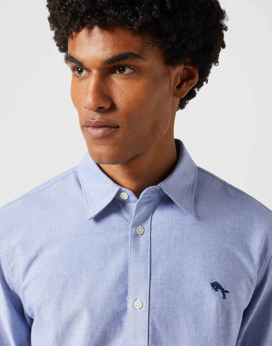 Wrangler Camasa Albastra Deschisa Regular Barbati [4]