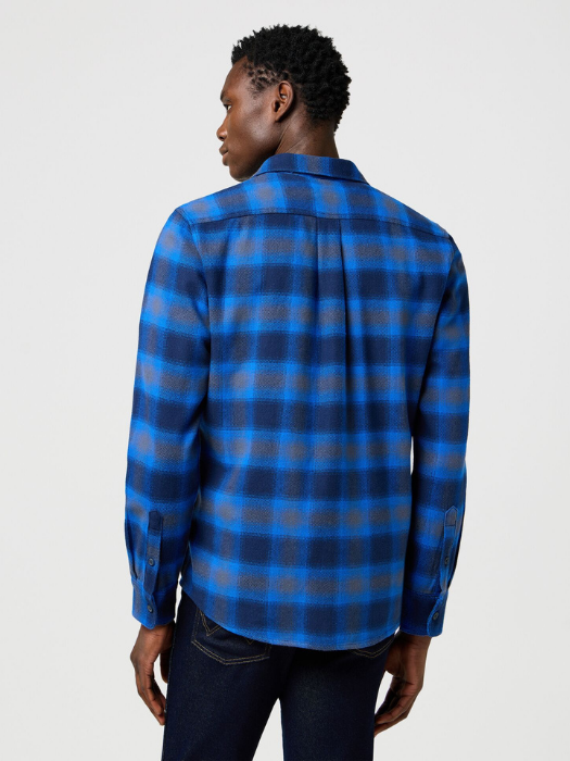 Wrangler Мужская Рубашка Синяя Regular [5]
