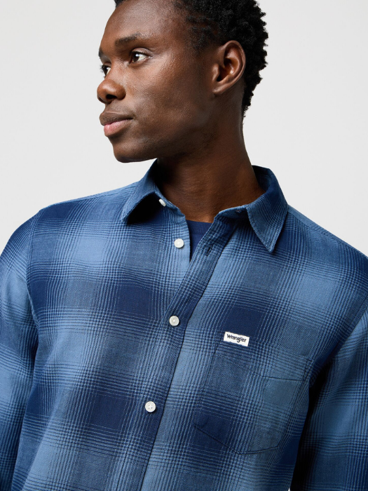 Wrangler Camasa Navy Regular Barbati [4]