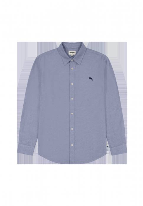 Wrangler Мужская Рубашка Светло-Синяя Regular [6]