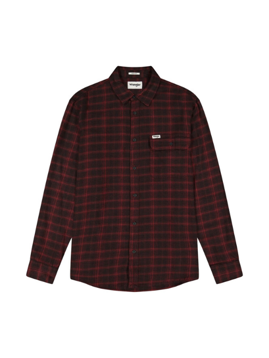 Wrangler Мужская Рубашка Бордо Relaxed [6]