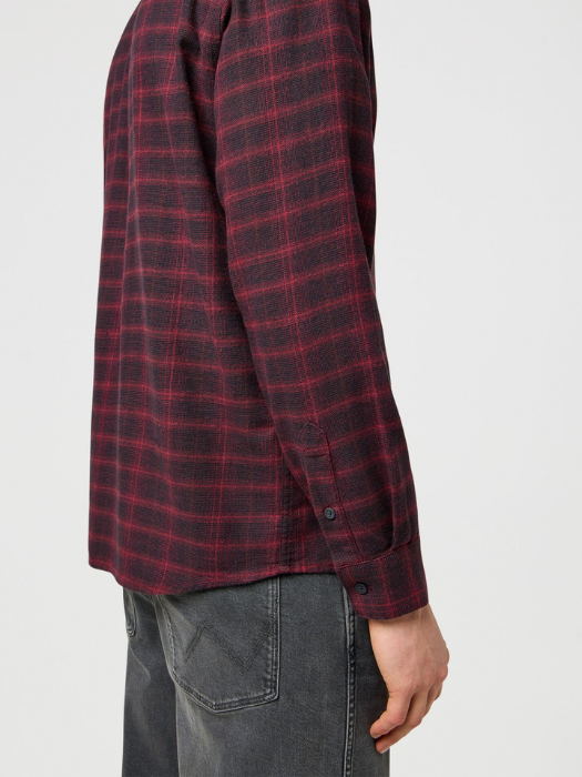 Wrangler Мужская Рубашка Бордо Relaxed [4]