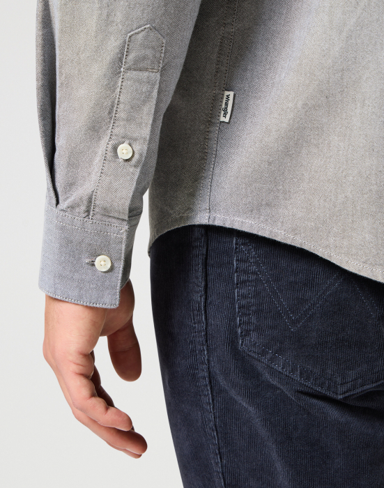 Wrangler Мужская Рубашка Серая Regular [4]