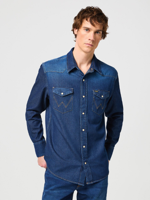 Wrangler Camasa Navy Regular Barbati [2]