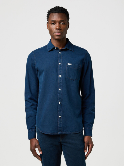 Wrangler Camasa Navy Regular Barbati [1]