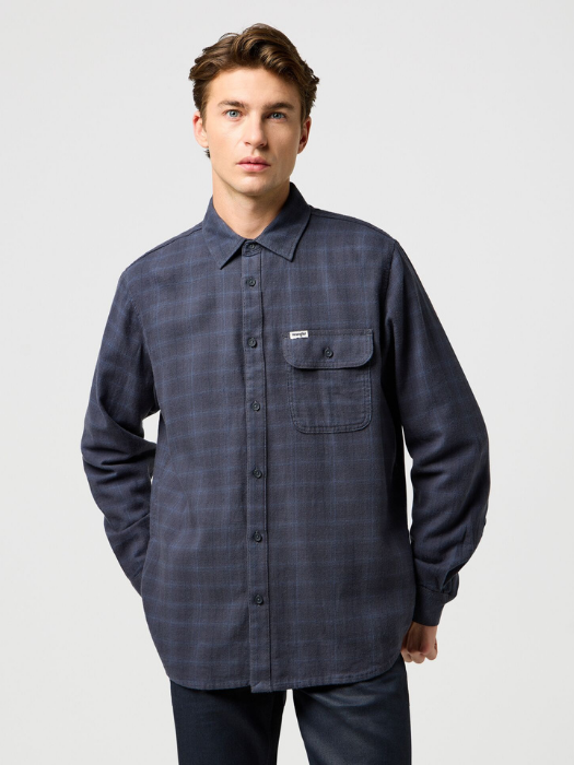 Wrangler Camasa Navy Relaxed Barbati [1]