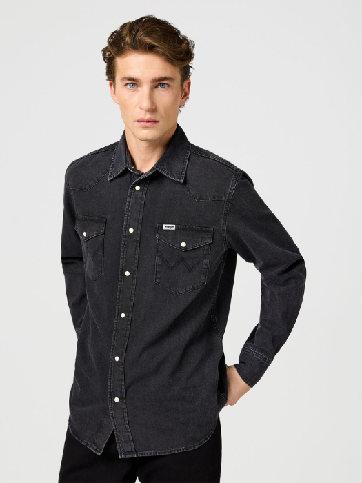 Wrangler Camasa Neagra Regular Barbati [4]