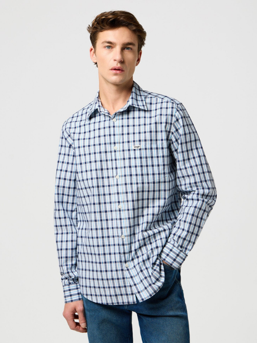 Wrangler Camasa Albastra Regular Barbati [2]
