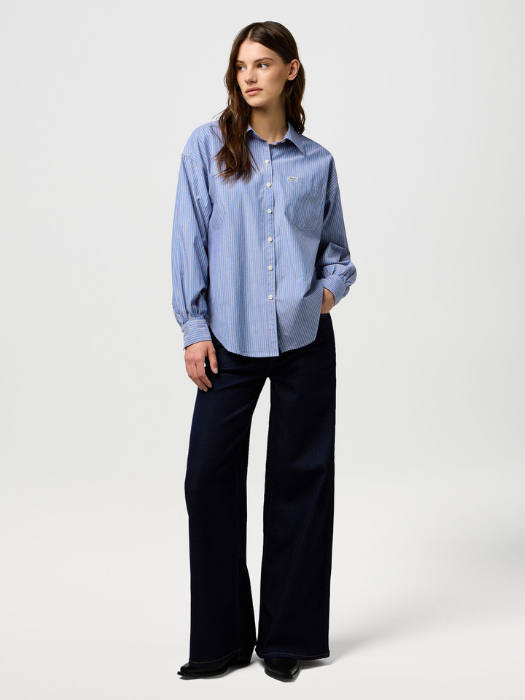 Wrangler Camasa Albastra Deschisa Relaxed Femei [1]