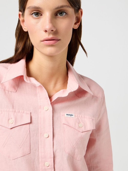 Wrangler Camasa Roz Deschis Slim Femei [4]