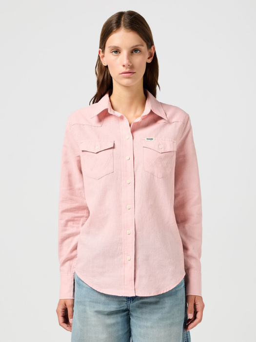 Wrangler Camasa Roz Deschis Slim Femei [1]