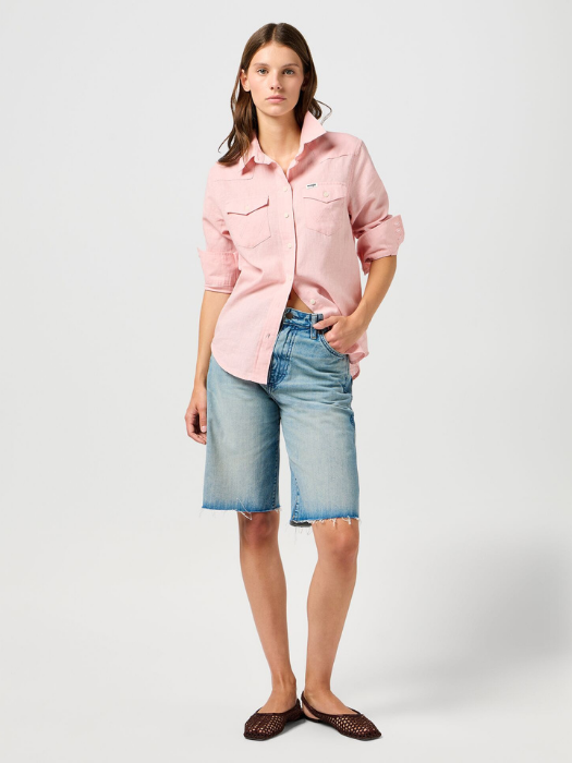 Wrangler Camasa Roz Deschis Slim Femei [5]
