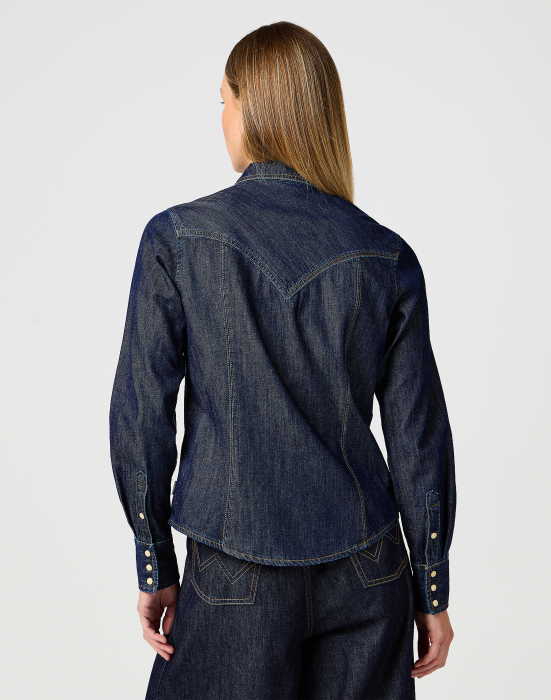 Wrangler Женская Рубашка Индиго Slim [2]