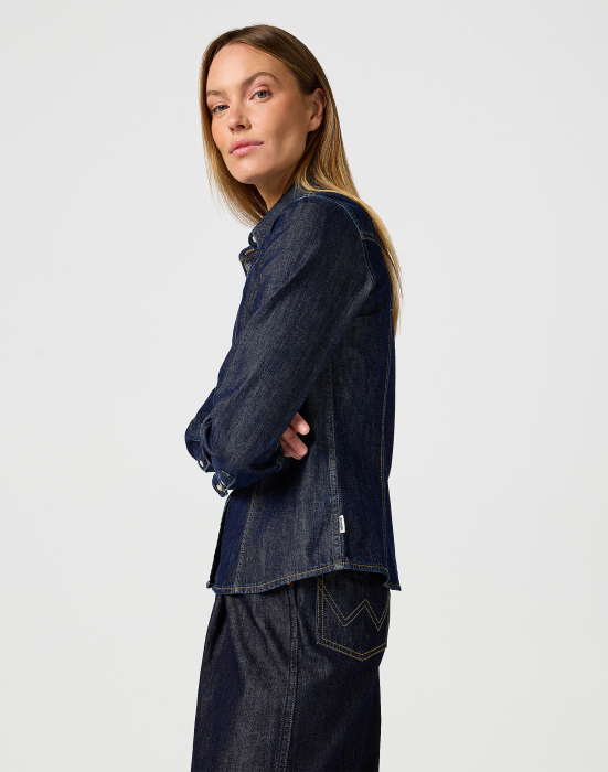 Wrangler Женская Рубашка Индиго Slim [3]