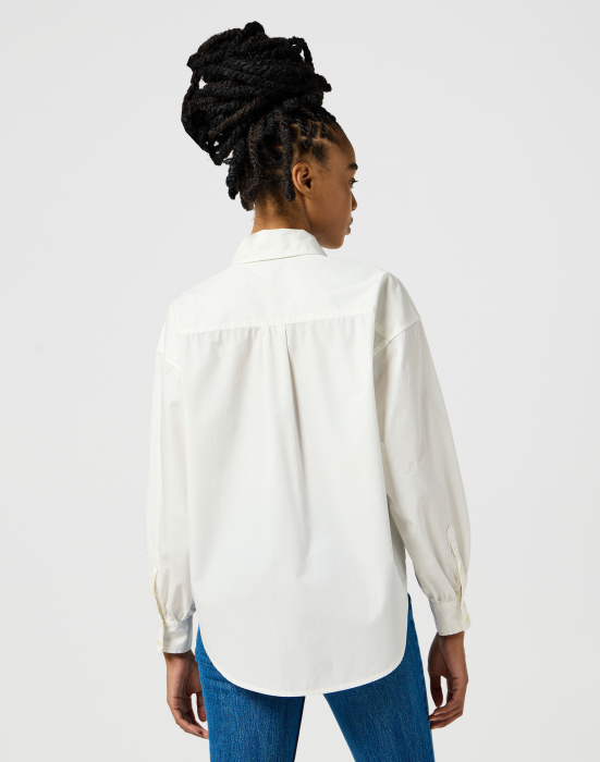 Wrangler Женская Рубашка Worn White Boyfriend [3]