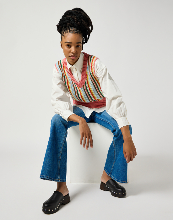 Wrangler Женская Рубашка Worn White Boyfriend [4]